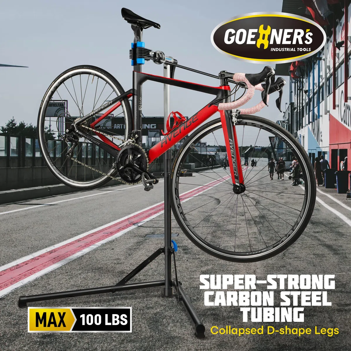 Gioventù E Bike Reparaturständer Fahrradständer (max. 45,4 kg) – Fahrradständer für Wartung, Fahrrad-Reparaturständer mit Schnellverschluss für E-Bikes, Mountainbikes und Rennräder