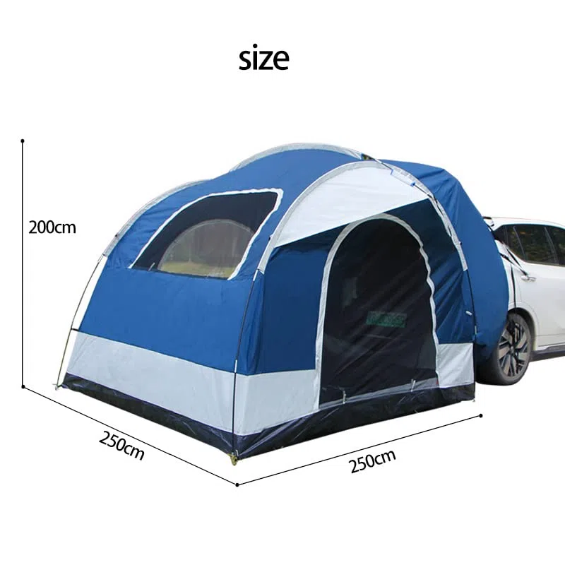 SUV Heckzelt für Camping für R-enault Scenic 2009-2016, Autozelt Vorzelt Heckklappenzelt Wasserdicht Auto Zelt für Heckklappe, Auto-Outdoor-Reisezubehör