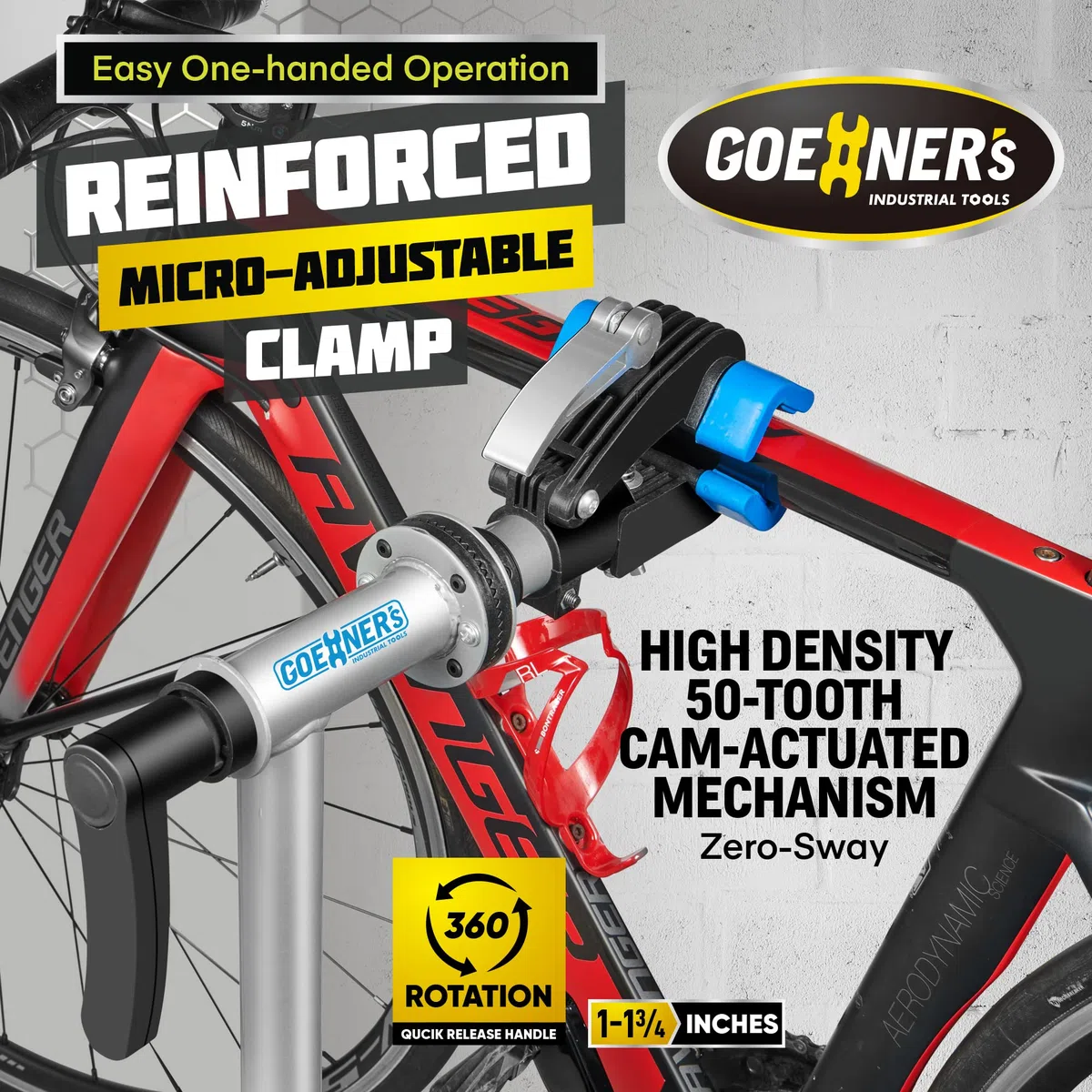 Gioventù E Bike Reparaturständer Fahrradständer (max. 45,4 kg) – Fahrradständer für Wartung, Fahrrad-Reparaturständer mit Schnellverschluss für E-Bikes, Mountainbikes und Rennräder