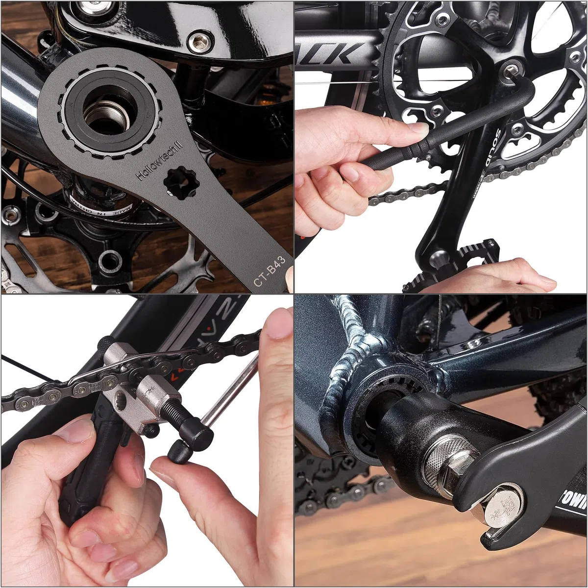 Fahrrad-Werkzeug-Set mit Aufbewahrungskoffer, 22-teiliges Fahrrad-Reparaturwerkzeug-Set, tragbare Werkzeugbox, Fahrradwartungswerkzeuge für Rennräder und Mountainbikes