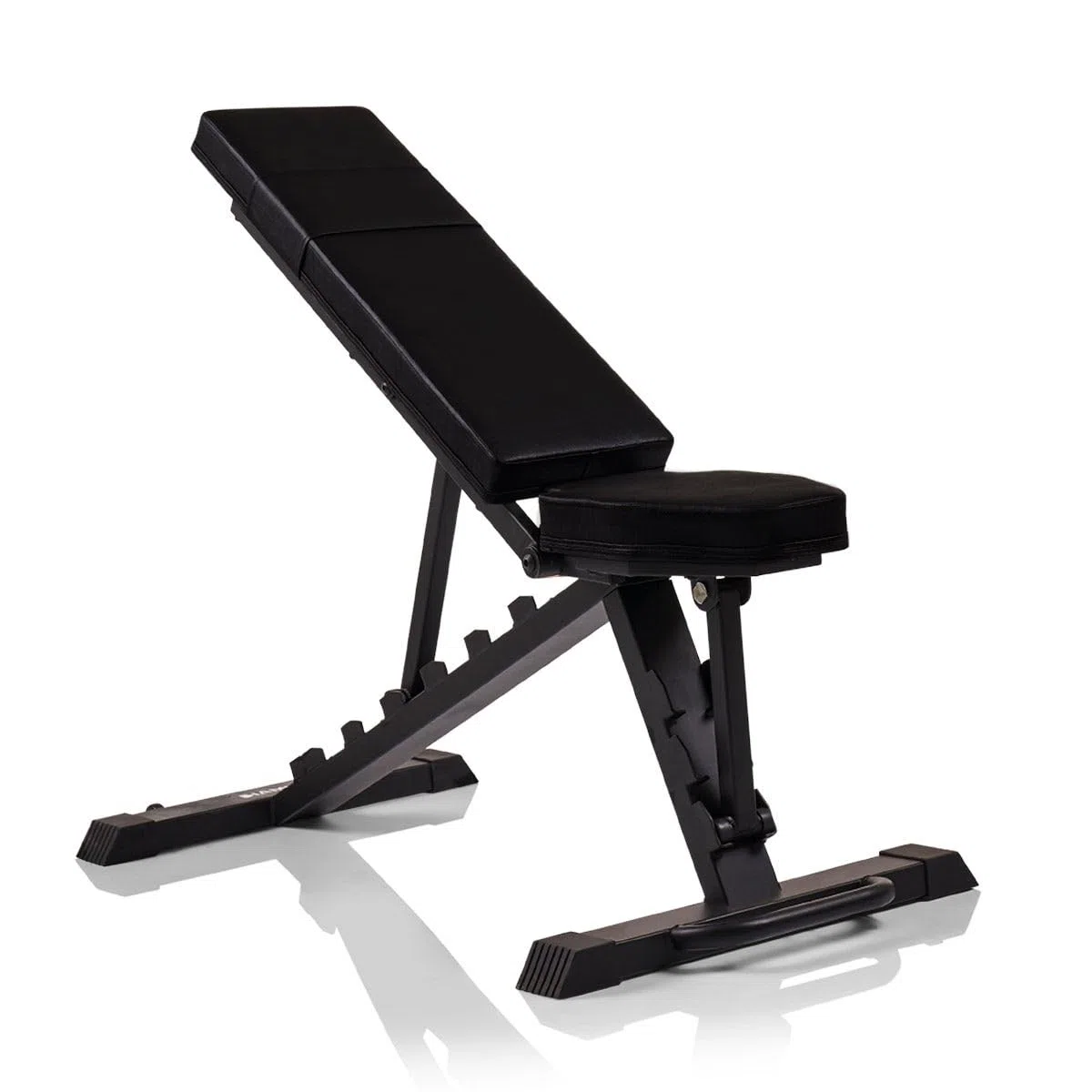 HAMMER Hantelbank Force 6.0 - Schrägbank, 7-Fach verstellbar inkl. Negativeinstellung, Hantelbank klappbar Hohe Belastbarkeit bis 250 kg, Trainingsbank, Home Gym
