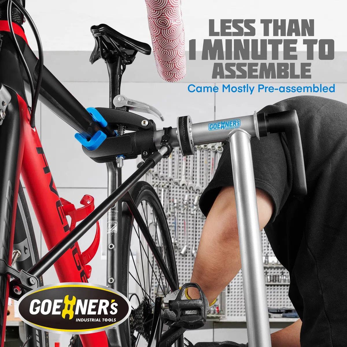 Gioventù E Bike Reparaturständer Fahrradständer (max. 45,4 kg) – Fahrradständer für Wartung, Fahrrad-Reparaturständer mit Schnellverschluss für E-Bikes, Mountainbikes und Rennräder